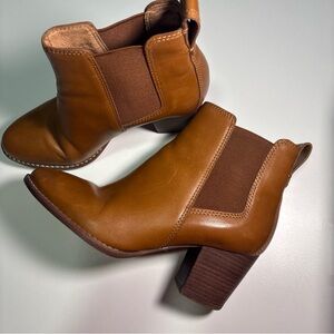 Maxwell Brown Leather Ankle Boots
